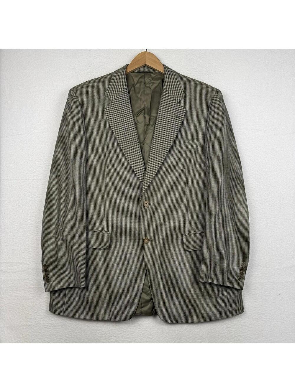 Canali Mens 42 Regular Silk Wool 52 IT Brown Tan Blazer Suit Coat Made Italy